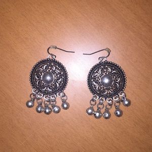 Silver bells earrings